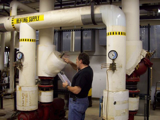 Mark F Gremillion testing a hydronic system